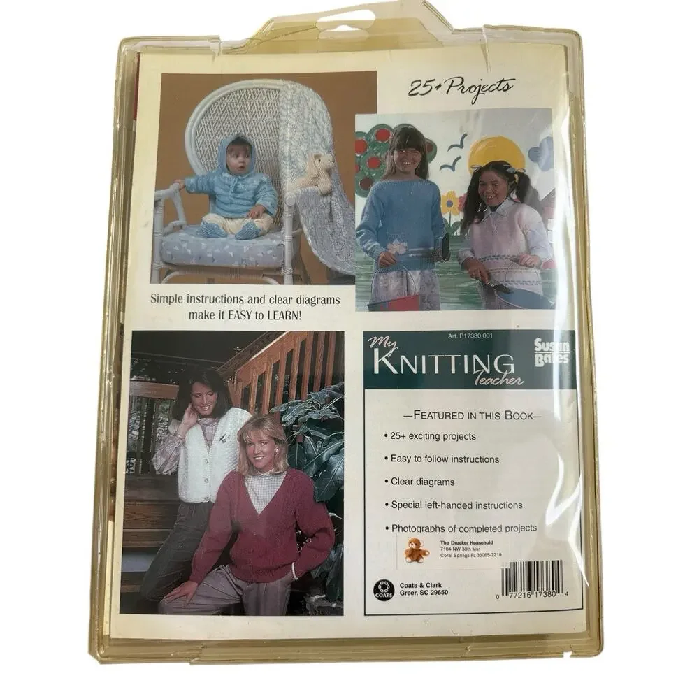 Vintage Susan Bates My Knitting Teacher Kit Open *Missing Pieces*